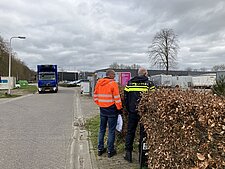 Foto gemaakt tijdens de controle