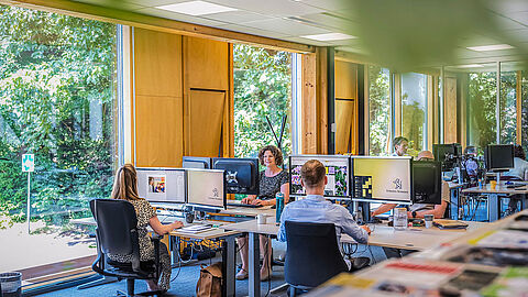 Kantoortuin in het gemeentehuis van Brummen