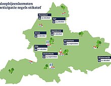 Provincie Gelderland in beeld met data en locatie bijeenkomsten