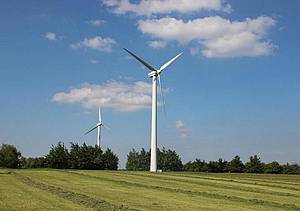 Windmolens in landschap Windmolens in landschap