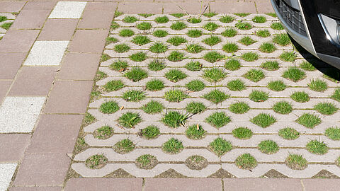 Groene parkeerplaats