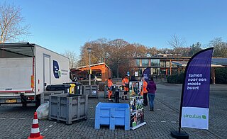 Mobiel Recycleplein bij het gemeentehuis