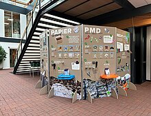 Tentoonstelling in de hal van het gemeentehuis