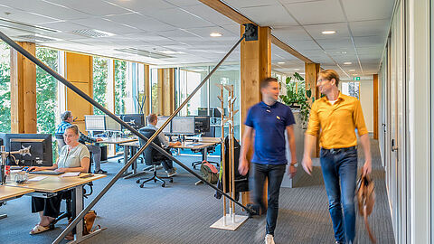 Kantoortuin in het gemeentehuis